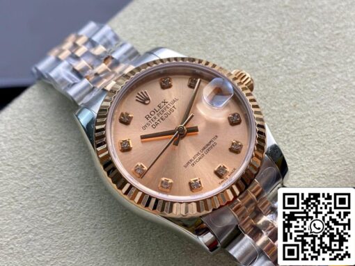 Rolex Datejust M278271-0024 31MM 1:1 Best Edition EW Factory Rose Gold Dial – Bild 8