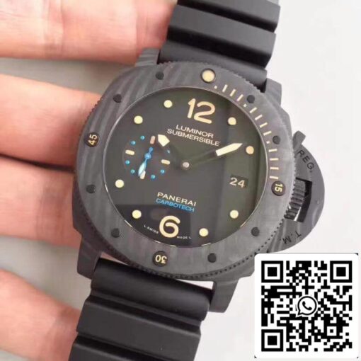 Panerai Luminor Submersible PAM616 VS Factory Men Watches 1:1 Best Edition Swiss ETA P9000 Black - Image 8