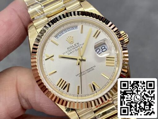 Rolex Day Date M228238-0002 1:1 Best Edition GM Factory Silver Dial V2 - 이미지 2