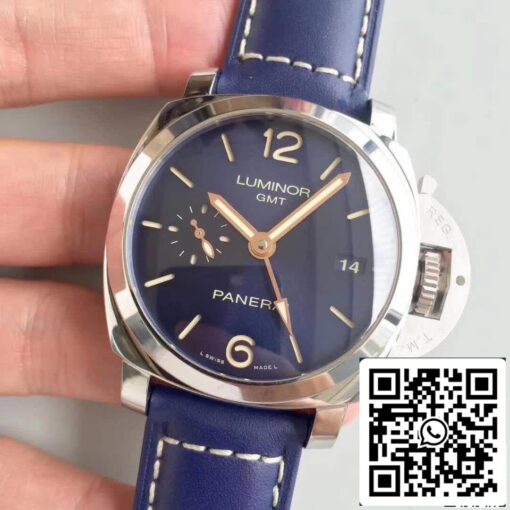 Panerai Luminor 1950 PAM688 ZF Factory 1:1 Best Edition Swiss ETA P9001 Blue Leather Strap - Image 6