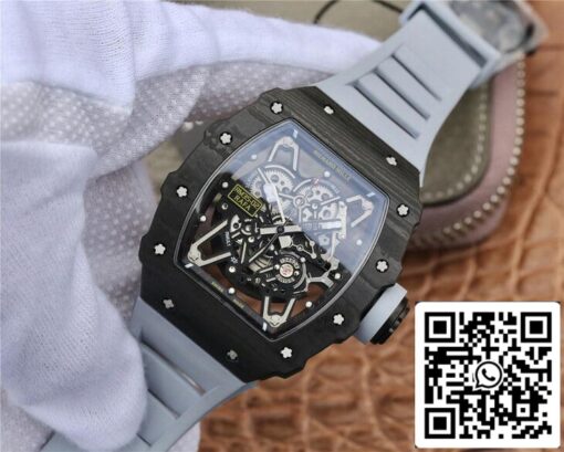 Richard Mille RM-035 KV Factory 1:1 Best Edition Black Carbon Fiber - Image 9