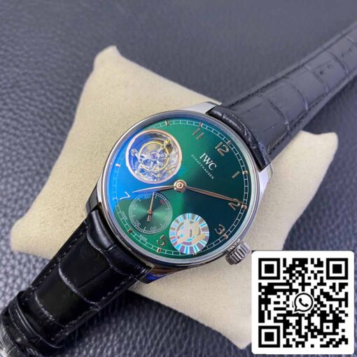 IWC Portuguese Tourbillon 1:1 Best Edition ZF Factory Green Dial - Image 9