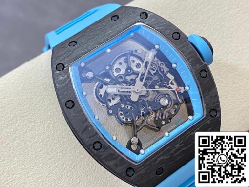 Richard Mille RM-055 1:1 Best Edition BBR Factory Blue Strap - Image 9