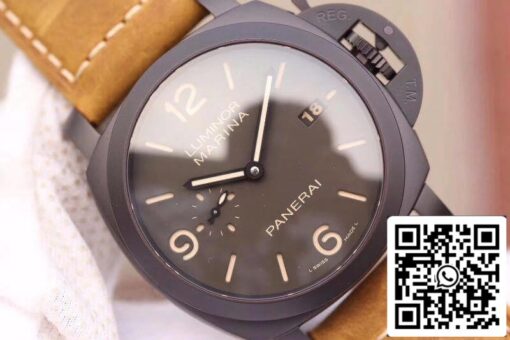 Panerai Luminor PAM386 VS Factory 1:1 Best Edition Swiss ETA P9000 Superlumed Gray Dial and Hands - Image 8