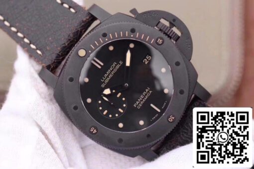 Panerai Luminor Submersible PAM508 VS Factory 1:1 Best Edition Swiss ETA P9000 Black Superlumed Dial - Image 8