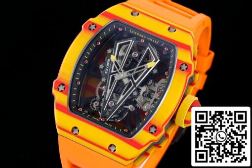 Richard Mille RM27-03 Rafael Nadal Tourbillon 1:1 Best Edition RM Factory Yellow Rubber Strap - Image 9