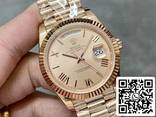 Rolex Day Date M228235-0001 1:1 Best Edition GM Factory Rose Gold V2 – Image 2