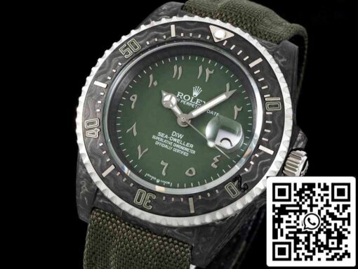 Rolex Sea-Dweller 1:1 Best Edition Diw Factory Carbon Fiber Green Dial - Image 9