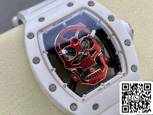 Richard Mille RM52-01 1:1 Best Edition YS Factory Tourbillon Ceramic Case Rubber Strap - Image 8