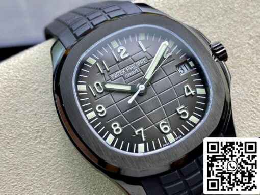 Patek Philippe Aquanaut PP5167 1:1 Best Edition ZF Factory DLC Rubber Strap - Image 8