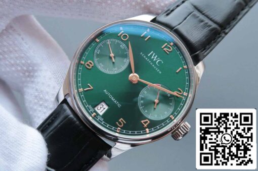 IWC Portugieser IW500708 1:1 Best Edition ZF Factory V5 Green Dial - Image 9