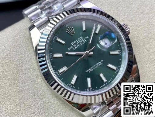 Rolex Datejust M126334-0027 41mm Jubilee Strap Clean Factory Mint Green Dial – Bild 9