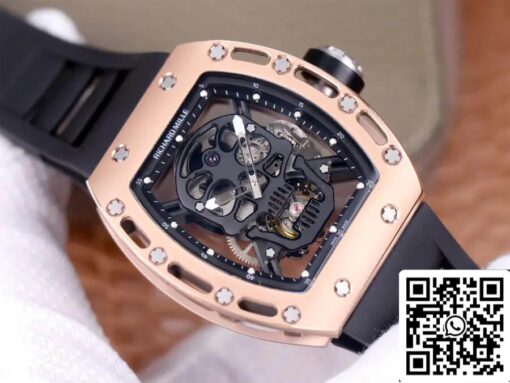 Richard Mille RM52-01 Tourbillon 1:1 Best Edition JB Factory Rose Gold Case — изображение 9