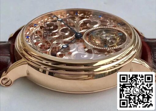 Patek Philippe Tourbillon Sapphire 1:1 Best Edition Rose Gold Swiss Tourbillon - Image 6