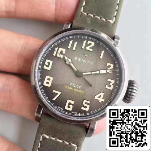 Zenith Pilot 11.1943.679/63.C800 XF Factory 1:1 Best Edition Swiss ETA9015 - Image 8