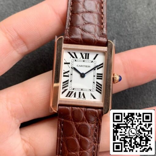 Cartier Tank W5200024 1:1 Best Edition K11 Factory Rose Gold - Image 9