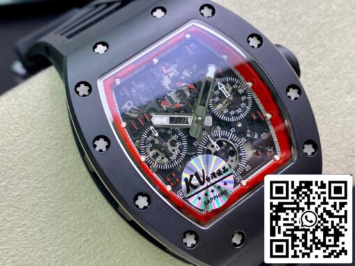 Richard Mille RM011 1:1 Best Edition KV Factory Ceramic Black Strap - 이미지 9