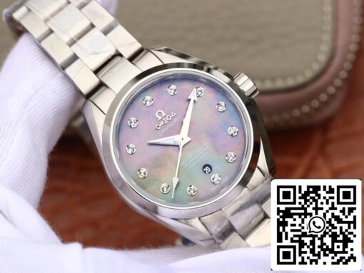 Omega Seamaster 231.10.34.20.57.001 Aqua Terra 150M 1:1 Best Edition 3S Factory Fritillaria Diamond Dial - Image 2