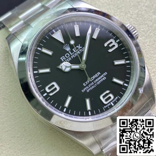 Rolex Explorer M214270-0003 39MM 1:1 Best Edition AR Factory Black Dial - Image 8