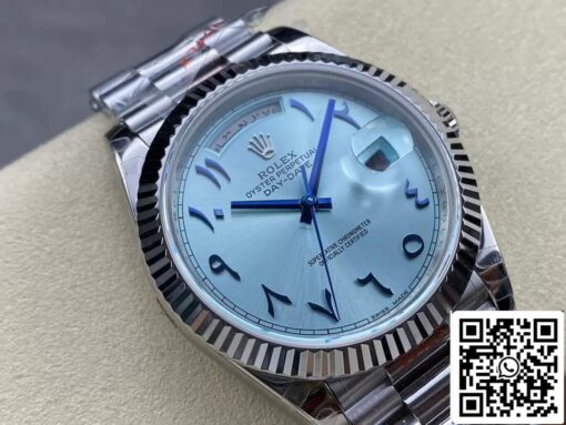 Rolex Day Date M228236 1:1 Best Edition GM Factory V2 Middle Eastern Blue Dial - 이미지 8