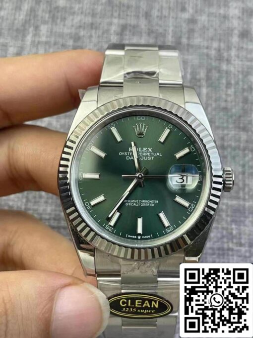 Rolex Datejust M126334-0028 1:1 Best Edition Clean Factory Green Dial – Bild 5