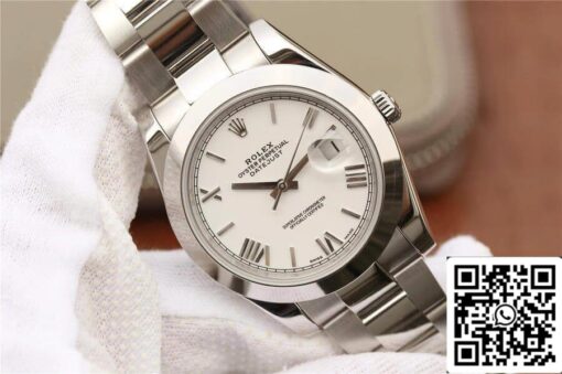 Rolex Datejust 41MM 1:1 Best Edition EW Factory White Dial - Imagen 8