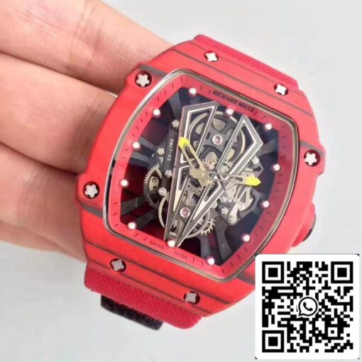 Richard Mille RM27-03 KV Factory 1:1 Best Edition Swiss ETA9015 Red Forged Carbon - Image 7