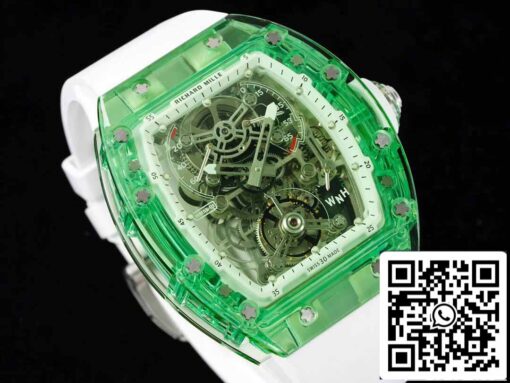 Richard Mille RM 56-01 Tourbillon 1:1 Best Edition RM Factory Green Transparent Case - Image 9