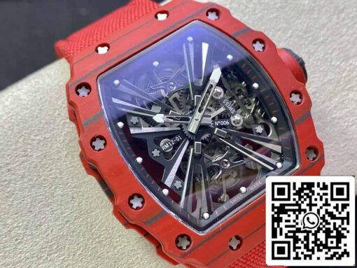 Richard Mille RM12-01 Tourbillon 1:1 Best Edition RM Factory Red Carbon Fiber Case - Image 9