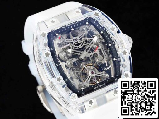 Richard Mille RM 56-01 Tourbillon 1:1 Best Edition RM Factory Transparent Skeleton Dial - Image 9