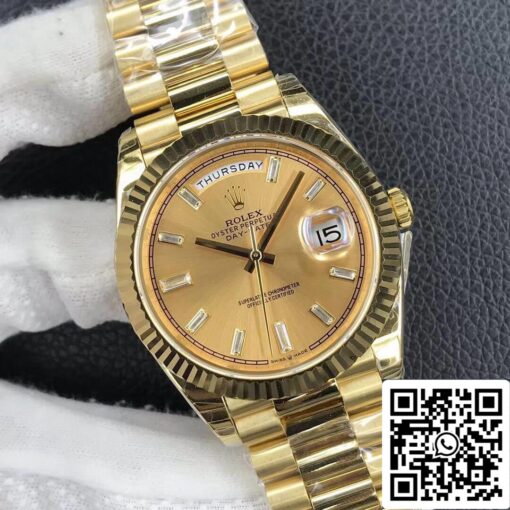 Rolex Day Date M228238-0005 1:1 Best Edition EW Factory Champagne Dial - 이미지 9