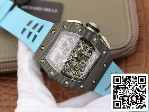 Richard Mille RM11-03 1:1 Best Edition KV Factory Blue Strap - Image 9