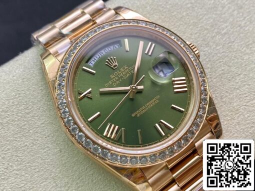 Rolex Day Date M228345RBR-0011 1:1 Best Edition EW Factory Green Dial - 이미지 9