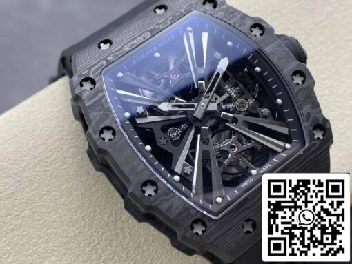 Richard Mille RM12-01 Tourbillon 1:1 Best Edition RM Factory Black Skeleton Dial - Image 9