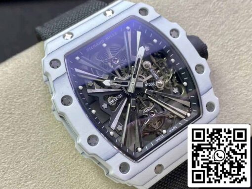 Richard Mille RM12-01 Tourbillon 1:1 Best Edition RM Factory White Carbon Fiber Case - Image 9