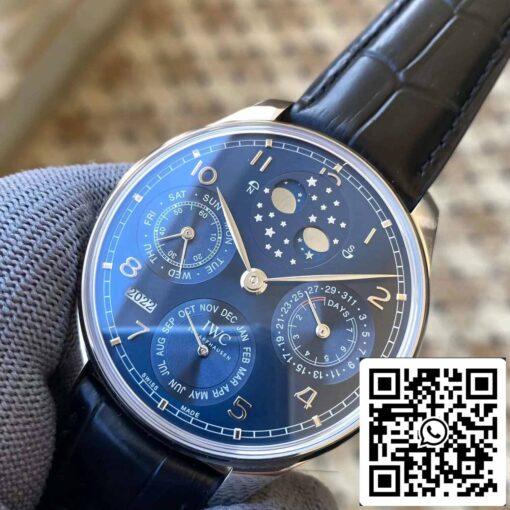 IWC Portuguese Perpetual Calendar IW503401 1:1 Best Edition APS Factory Blue Dial - Image 7