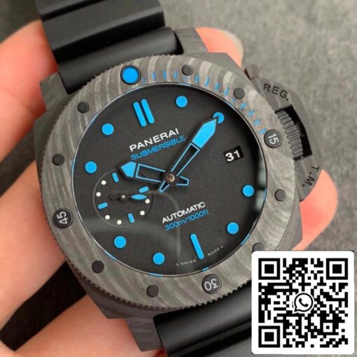 Panerai Submersible PAM00960 1:1 Best Edition VS Factory Black Dial - Image 9