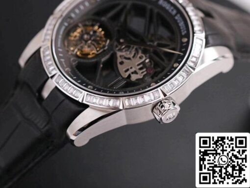 Roger Dubuis Excalibur RDDBEX0393 1:1 Best Edition JB Factory Tourbillon V3 Diamond Swiss RD505SQ - Image 6