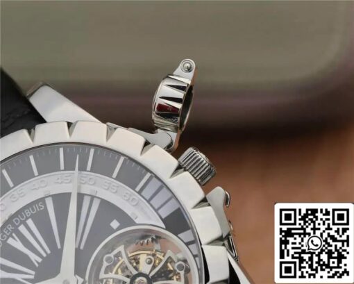 Roger Dubuis Excalibur RDDBEX0291 1:1 Best Edition JB Factory Tourbillon White Shell Black Dial - 이미지 6