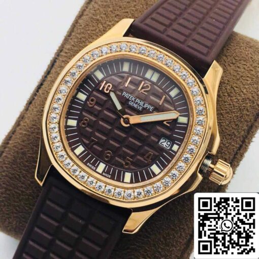 Patek Philippe Aquanaut 5067A Quartz Movement 1:1 Best Edition PPF Factory Rose Gold Brown Dial – Image 8