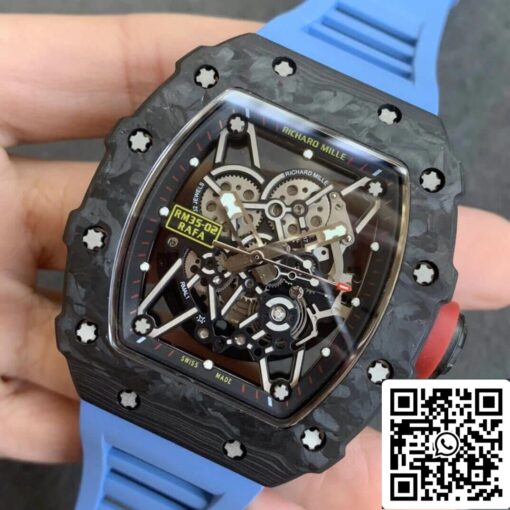 Richard Mille RM35-02 1:1 Best Edition KV Factory V3 Carbon Fiber Case - Image 8