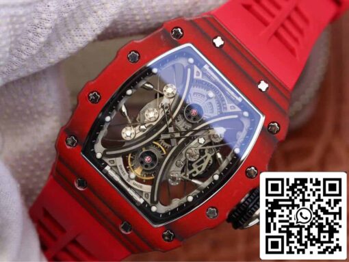 Richard Mille RM53-01 1:1 Best Edition KV Factory Red TPT Carbon Fiber - Image 9