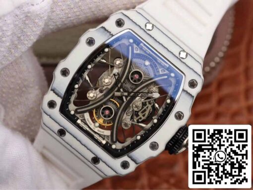 Richard Mille RM53-01 1:1 Best Edition KV Factory White TPT Carbon Fiber - Image 8