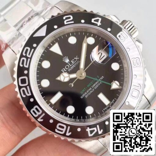 Rolex GMT-Master II 116710LN Noob Factory Black Dial 1:1 Best Edition Swiss ETA2836-2 - Image 7