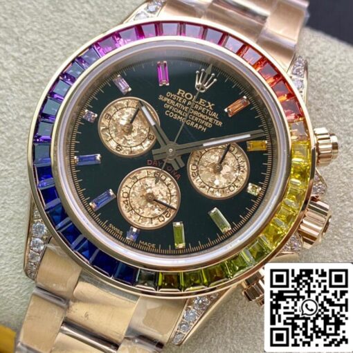 Rolex Daytona 116595 RBOW 1:1 Best Edition TW Factory Rose Gold Black Dial – Bild 6