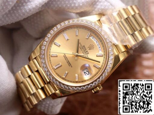 Rolex Day Date M228348RBR-0002 1:1 Best Edition EW Factory Champagne Dial - 이미지 11