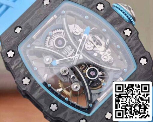 Richard Mille RM53-01 1:1 Best Edition JB Factory Black Carbon Swiss Tourbillon Movement - Image 7