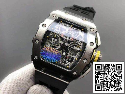 Richard Mille RM11-03 1:1 Best Edition KV Factory Titanium Case Rubber Strap - Image 6