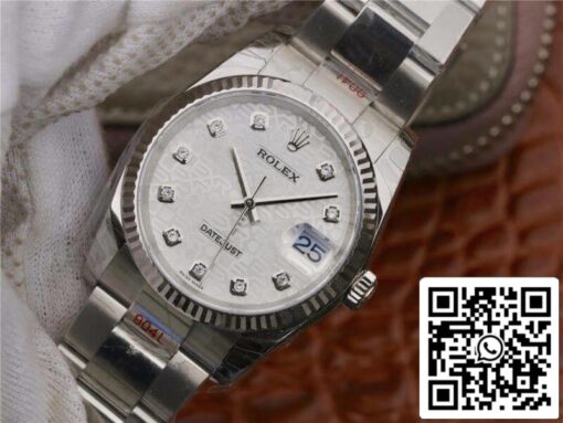 Rolex Datejust 36 116234 AR Factory 1:1 Best Edition Swiss ETA2836-2 Silver Computer Dial - Image 4