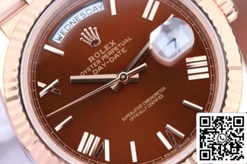 Rolex Day-Date 40mm 228235 EW Factory 1:1 Best Edition Swiss ETA3255 Brown Dial - 이미지 7